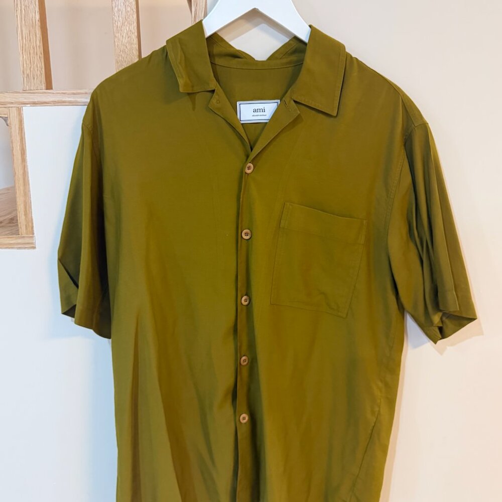 Mens AMI Paris - Medium - Camp Collar